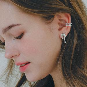 제이로렌 더블라인 실버볼 이어커프 M04061