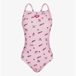 [아레나]여성 A6SL1LO14PNK 셔레이드쇼 원피스 더블 크로스 스트랩백 실내 비치 수영복