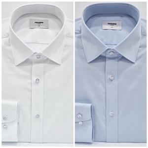 [레노마셔츠]슬림핏/폴리 스판 트윌 긴소매 셔츠 RQSSL1502 WH,B