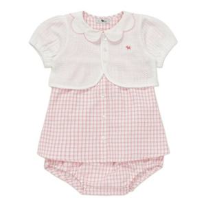 [블루독베이비] 26SS신상(PK)멜로우체크세트형드레스 HH (4631340004)