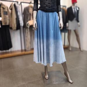 제시뉴욕 세이브존05 그라데이션 데님 플리츠 스커트 AEM5SZNSDS5300BU