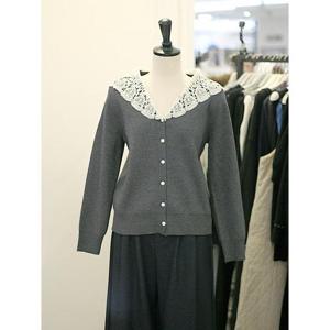 메종블랑쉬 세이브존03 르피타 로 레이스 브이넥 가디건 AQL261BKT206A