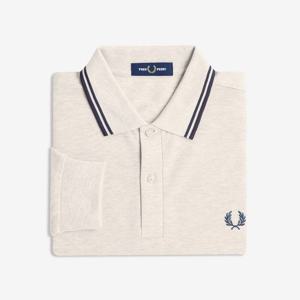 [공식][M3636] 롱 슬리브 트윈 팁 프레드페리 셔츠 - 포리지말/앵커그레이 AFPM2533636-W50