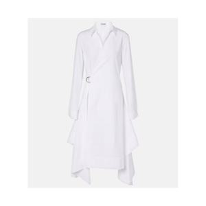 로에베 드레이프 코튼 랩 드레스 P01118261