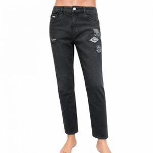 [지프]남녀공용 블랙 스트레이트 데님 팬츠 JR1DPU111