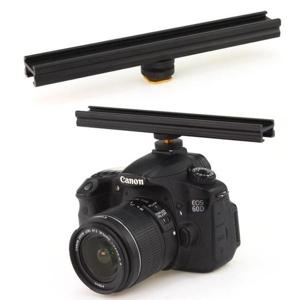 마이크 DSLR 카메라 핫슈 연장 레일 바 브라켓 거치대 플래시 200mm