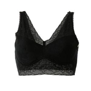 [와코루] 조임없이 편안한 브라대용 여성 노와이어 컵란쥬 브라탑 (WLGB480R BK)