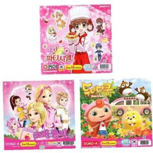 동아 수채화물감 6cc 18색 여아용 분홍 캐릭터랜덤 (1개)