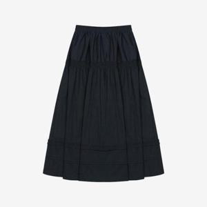 베스띠벨리 세이브존04 올 밴딩 스티치 셔링 스커트 BKSAG23420