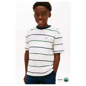 [타미힐피거칠드런2] 볼드 스트라이프 티셔츠 (T42G1KKO540BT1) 8세 16세