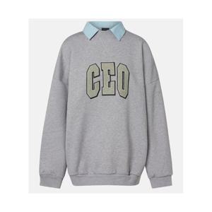 발렌시아가 CEO Team 코튼 플리스 스웨트셔츠 P01058283