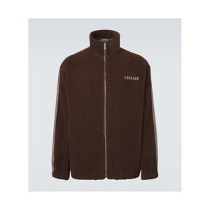 베르사체 로고 코튼 테리 집업 스웨트셔츠 P01149620