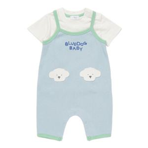 [블루독베이비8] 26SS(BL)구름도기 SET 우주복A HJ (4637067504) (BLUEDOG BABY 유아 출산 백일 선물 도트