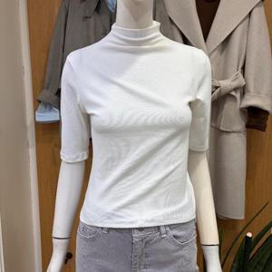 클리지 DP01 세미 폴라 반팔 니트 CQ3WTS01