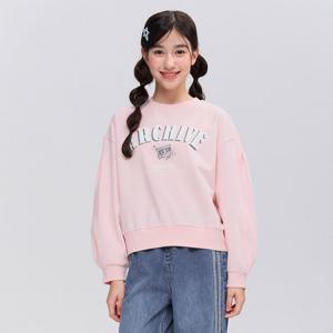 [오션스카이] 여아 볼륨 소매 절개 맨투맨 티셔츠-FAJG5156B0Z