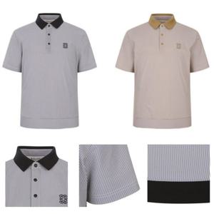 [벤제프][벤제프골프] 남성 세로스트라이프 블루종티 BR2MMTS207