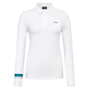 [와이드앵글]여성 CO 심플 로고 절개 폴로 티셔츠 L(WWP25291W2)