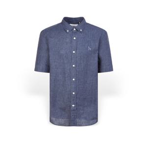 남성 린넨 솔리드 반팔셔츠 HZSH6B501N2