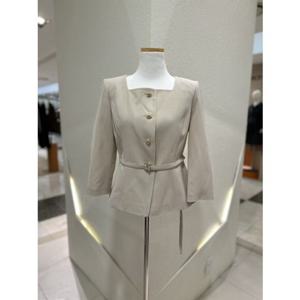 [SOUP] 스퀘어넥 벨티드 정장 자켓 (SC4TJ35)