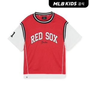 [MLB키즈 공식]26SS 스포티브 바시티 레이어드 티셔츠 BOS (Red) 7ATSV0363-43RDS