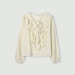 [코인코즈][정가69,000원]프릴리본 끈장식 블라우스_CC6SB730