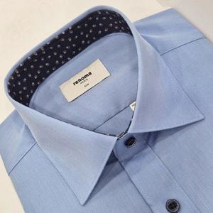 [레노마셔츠]슬림핏/필라필 스판 긴소매 와이셔츠 ROFSL1406 BU_