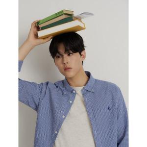 [빈폴멘] 시어서커 깅엄 체크 셔츠 블루 (BC6364C19P)