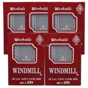 게임소품 윈드밀 포커카드 플라스틱 트럼프 카드세트 5개