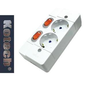 플러그 코텍8240 개별스위치 노출 2구 콘센트