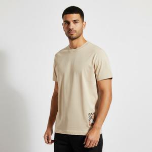 버버리 체크 기사 패치로고 반팔 남성 티셔츠 8103508