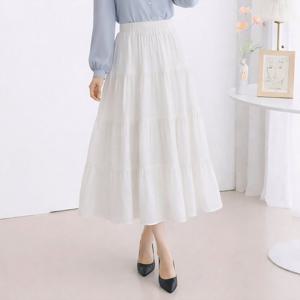 [모리스커밍홈] 캉캉 밴딩 롱 스커트_M2603SK022A