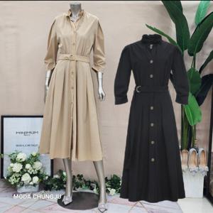 [미니멈]MD 원버튼 롱 원피스  MD MYBAWO3080 Z_CJ