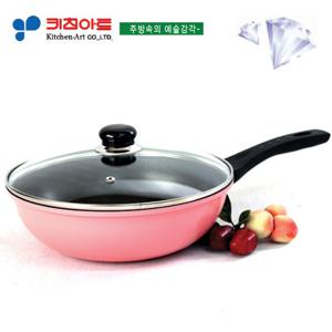 키친아트 하우스쿡 다이아몬드코팅 궁중팬26CM(유리카바)