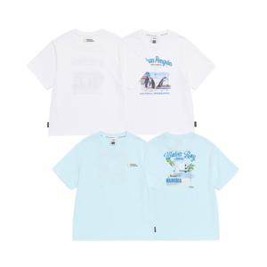 [내셔널지오그래픽키즈]K262UTS950 여행 그래픽 반팔 티셔츠 2종택1