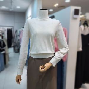 [잇미샤][잇미샤] 시스루 블록 울 니트 티셔츠(ITO9KPO780)_DG