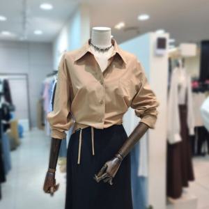 [잇미샤][잇미샤] 언발란스 랩디자인 셔츠(ITO9WBL760)_DG