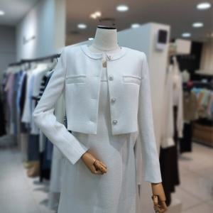 [잇미샤][잇미샤] 버튼 업 라운드넥 셋업 자켓(ITO9WJK550)_DG