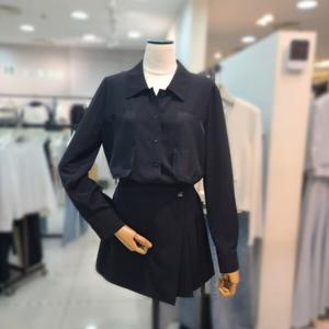 [잇미샤][잇미샤] 텍스쳐 블록 크롭 셔츠(ITP8YBL520)_DG