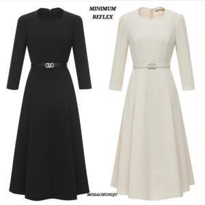 [미니멈]MD 스퀘어넥 심플 플레어 원피스 MD MYBAWO3120_CJ