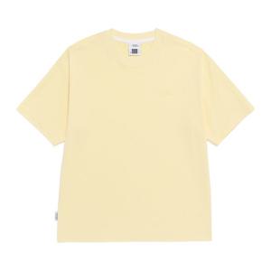 [GS단독] 내셔널지오그래픽 N265UTS909 수피마 세미오버핏 반팔 티셔츠 PALE YELLOW