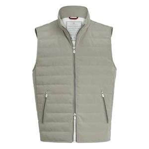 26SS 브루넬로 쿠치넬리 Khaki polyester blend 다운 자켓 MM4791451CFA27 TP572806866