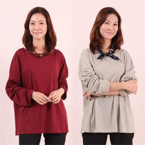 [강물처럼]아이우먼 박시데일리슬라브티 WW6449M011 빅사이즈 (6