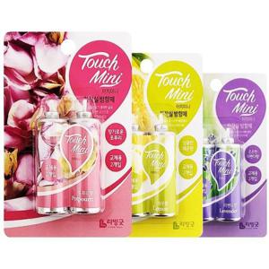 화장실디퓨저 리빙굿 터치미니 실내용 분사 화장실방향제(교체용2p)