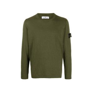 15주년 와펜 패치 라운드 니트 카키 7415502B0 V0058