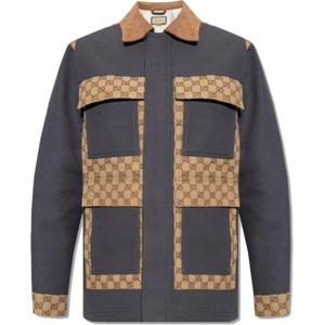 GUCCI 구찌 코튼 캔버스 & GG 수프림 자켓 (742854 XDCEY 1168)