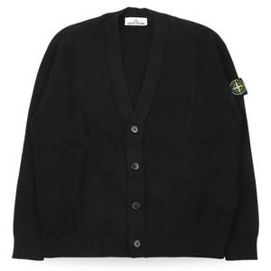 스톤 남성 와펜 패치 V넥 니트 가디건(블랙) L1S15 5100009 S00D8 V0029