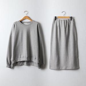 [강물처럼]아이우먼 심플맨투맨스커트투피스 KDJ462M510 빅사이