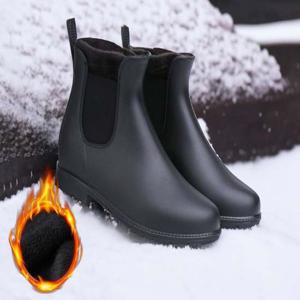 탈부착부츠 남녀공용 2컬러 심플 앵클부츠 내피 첼시부츠 탈부착