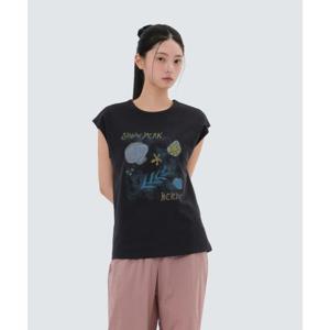 스노우피크 SNOWPEAK APPAREL [ X 헤르시] 여성 그래픽 슬리브리스 (S25MWWST59) Dark Navy S25MWWST59DN 337824