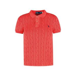 25FW 포니 자수 케이블 클래식 카라 니트 레드 211943010 005